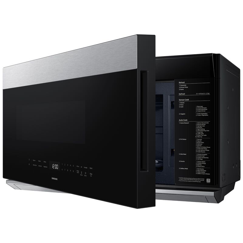 Samsung 30 in. 2.1 cu. ft. 1000W Smart Over-the-Range Microwave with 500 CFM & Sensor Cooking - Stainless Steel, , hires
