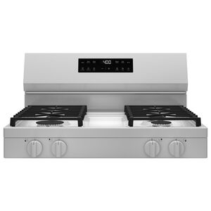 GE 400 Series 30 in. 5.3 cu. ft. Smart Oven Freestanding Natural Gas Range with 4 Sealed Burners - White, , hires