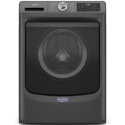 Maytag 27 in. 4.8 cu. ft. Stackable Front Load Washer with Extra Power and 16-Hr Fresh Hold - Volcano Black | MHW6630MBK