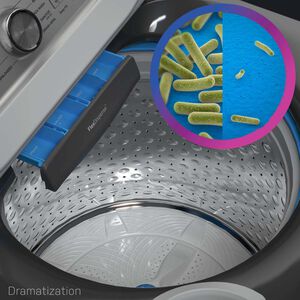 GE Profile 28 in. 5.0 cu. ft. Smart Top Load Washer with Sanitize with Oxi - White, White, hires