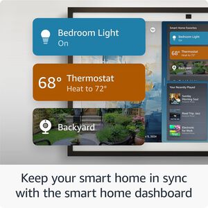 Amazon Echo Show 15 Full HD 15.6" kitchen hub for home organization, with built-in Fire TV and Alexa (Black), , hires