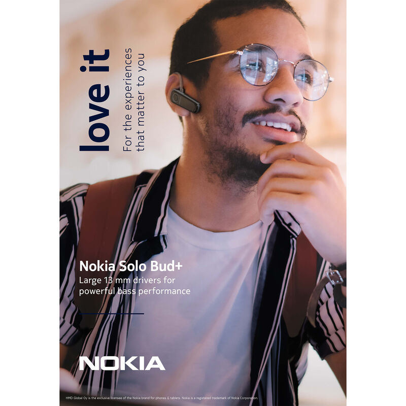 Nokia Solo Bud + In-Ear Wireless Bluetooth Headset, , hires