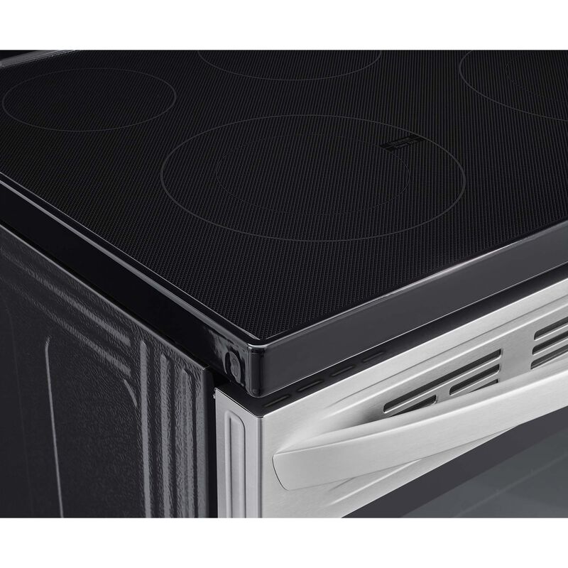 LG 30 in. 6.3 cu. ft. Smart Electric Range with Radiant Burners - Stainless Steel, , hires