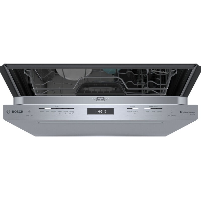 Bosch 800 Series 24 in. Top Control Smart Dishwasher with 42 dBa Sound Level, 3rd-Rack, CrystalDry & Pocket - Stainless Steel, Stainless Steel, hires