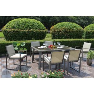 Pelican Reef Moldova 7-Piece Dining Set - Gray, , hires