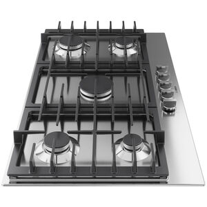 Bosch 300 Series 36 in. 5-Burner Natural Gas Cooktop with FlameSafe Thermocouple Sensor, Simmer & Power Burners - Stainless Steel, , hires