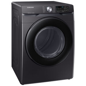 Samsung 27 in. 7.5 cu. ft. Smart Stackable Gas Dryer with Sanitize Cycle & Sensor Dry - Brushed Black, Brushed Black, hires