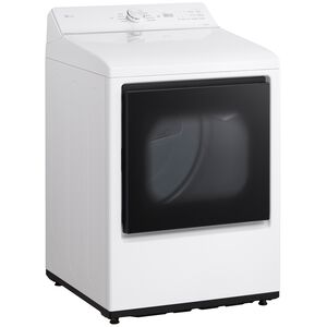 LG 27 in. 7.3 cu. ft. Smart Gas Dryer with AI Sensor Dry - Alphine White, Alpine White, hires