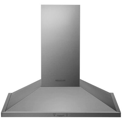 Signature Kitchen Suite 30 in. Chimney Style Smart Range Hood with 5 Speed Settings, 600 CFM & 1 LED Light - Stainless Steel | SKSCH3001S