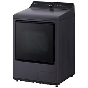 LG 27 in. 7.3 cu. ft. Smart Ventless Electric Dryer with Heat Pump & Sensor Dry - Matte Black, Matte Black, hires