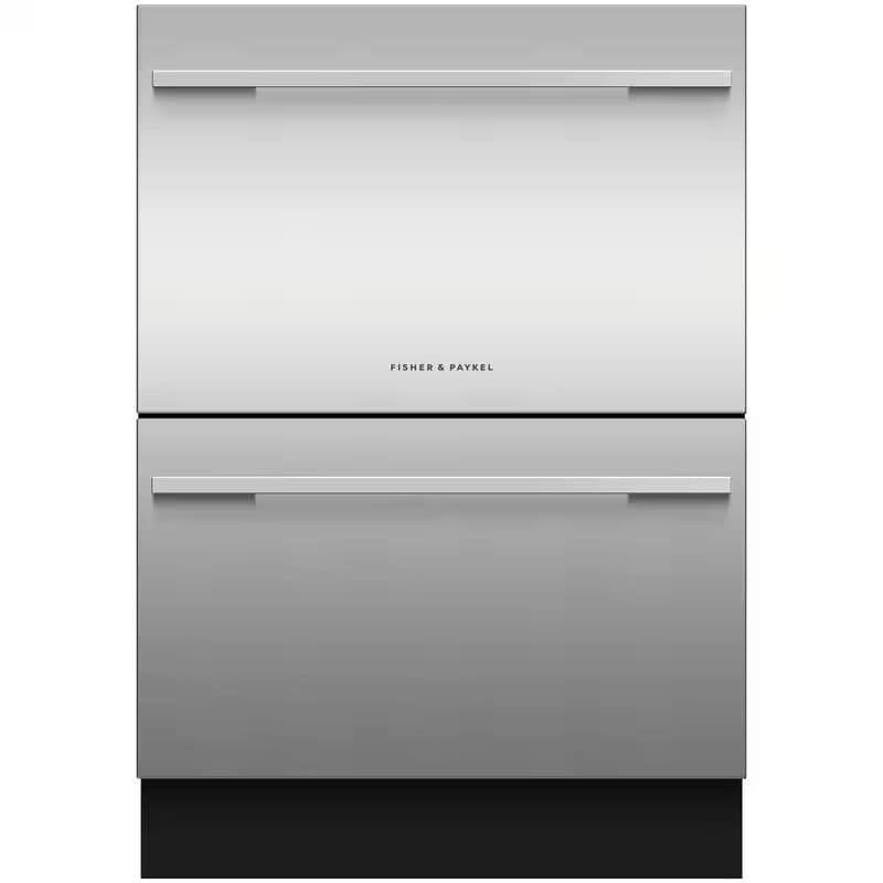 Fisher & Paykel Series 9 24 in. Smart Double Drawer with Top Control & 43 dBa Sound Level - Custom Panel Ready, , hires