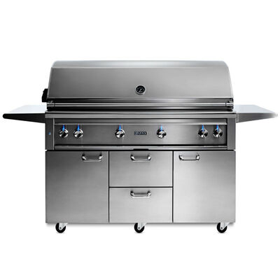 Lynx Professional 54 in. 5-Burner Liquid Propane Gas Grill with Rotisserie & Smoker Box - Stainless Steel | L54TRFLP