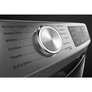 Maytag 27 in. 7.3 cu. ft. Stackable Electric Dryer with Extra Power, Sanitize, Steam & Quick Dry Cycle - Metallic Slate, Metallic Slate, hires