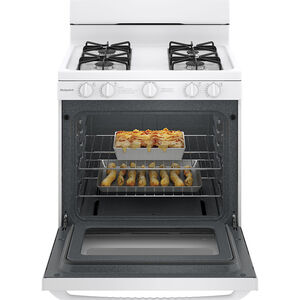 Hotpoint 30 in. 4.8 cu. ft. Gas Range with 4 Sealed Burners - White, , hires