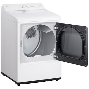 LG 27 in. 7.3 cu. ft. Smart Gas Dryer with AI Sensor Dry - Alphine White, Alpine White, hires