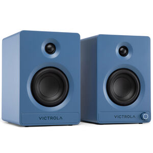 Victrola Tempo Bluetooth Bookshelf Speakers - Blue, , hires