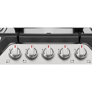 Frigidaire Gallery 30 in. 5-Burner Natural Gas Cooktop with Simmer Burner & Power Burner - Stainless Steel, Stainless Steel, hires
