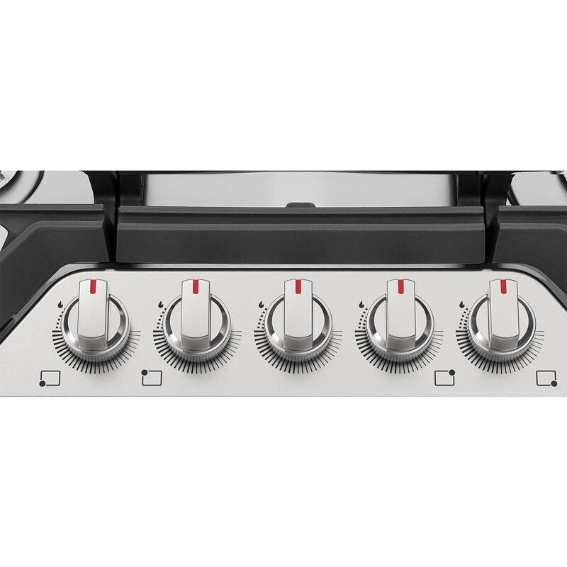 Frigidaire Gallery 30 in. 5-Burner Natural Gas Cooktop with Simmer Burner & Power Burner - Stainless Steel, Stainless Steel, hires