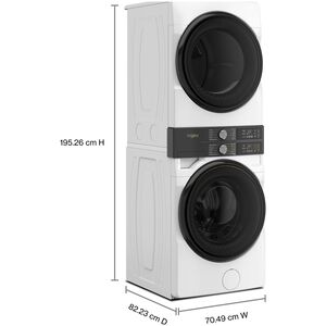 Whirlpool 28 in. 4.5 cu. ft. Smart Gas Front Load Laundry with UV Clean Technology, FreshFlow Vent System, Sensor Dry, Sanitize & Steam Cycle - White, White, hires