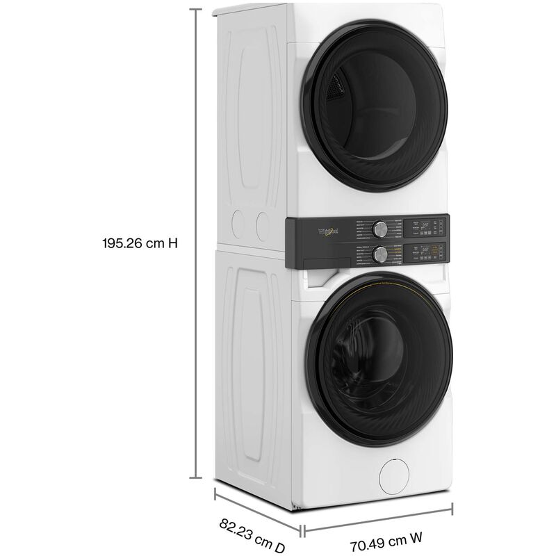 Whirlpool 28 in. 4.5 cu. ft. Smart Gas Front Load Laundry with UV Clean Technology, FreshFlow Vent System, Sensor Dry, Sanitize & Steam Cycle - White, White, hires