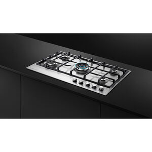 Fisher & Paykel Series 7 30 in. 5-Burner LP Gas Cooktop with Simmer Burner & Power Burner - Stainless Steel, , hires