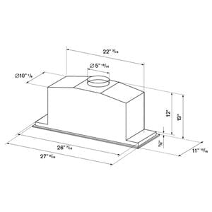 Bertazzoni 30 in. Ducted Standard Style Range Hood with 560 CFM, 3 Fan Speeds & 2 LED Lights - Stainless Steel, , hires