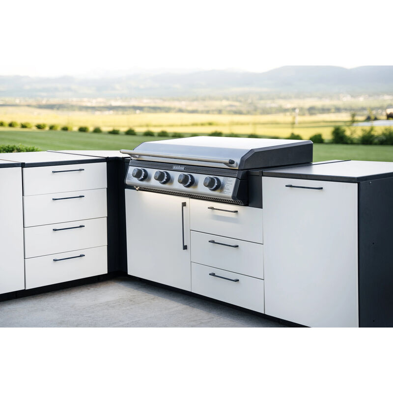 Blackstone Premium 36 in. 4-Burner Built-In Liquid Propane Gas Flat Top Griddle with 763 sq. in. Cooking Surface - Stainless Steel, , hires