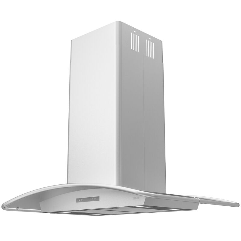 Zephyr 42 in. Chimney Style Range Hood with 6 Speed Settings, 700 CFM, Convertible Venting & 4 LED Lights - Stainless Steel, Stainless Steel, hires