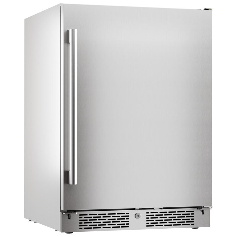Zephyr Presrv Series 24 in. 5.6 cu. ft. Built-In/Freestanding Beverage Center with Pull-Out Shelves & Digital Control - Stainless Steel, , hires