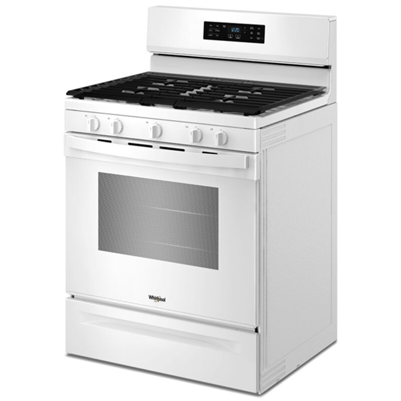 Whirlpool 30 in. 5.0 cu. ft. Air-Fry Standard Convection Gas Range with 5 Sealed Burners - White, , hires