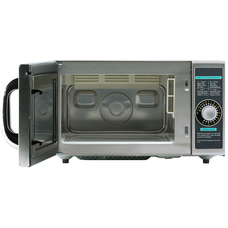 Sharp 20 in. 1.0 cu. ft. Countertop Microwave with 11 Power Levels - Stainless Steel, , hires