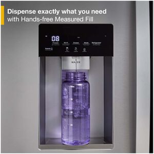 Whirlpool 36 in. 23.4 cu. ft. Smart Counter Depth French Door Refrigerator with Ice & Water Dispenser - Black Stainless, , hires
