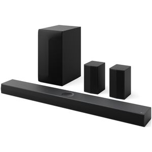 LG 5.1.1 Channel Dolby Atmos Sound Bar with Bluetooth & Wireless Subwoofer - Black, , hires