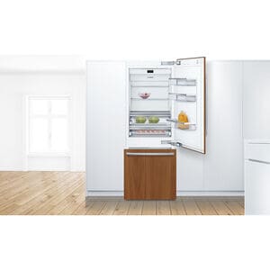 Bosch Benchmark 30 in. 16 cu. ft. Built-In Smart Counter Depth Bottom Freezer Refrigerator with Ice Maker - Custom Panel Ready, , hires