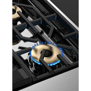 Viking 7 Series 48 in. 6.1 cu. ft. Standard Convection Double Oven Gas Range with 6 Sealed Burners & Griddle - Stainless Steel, , hires