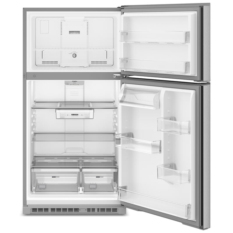 Whirlpool 33 in. 21.3 cu. ft. Garage-Ready Top Freezer Refrigerator - Fingerprint Resistant Stainless Steel, , hires