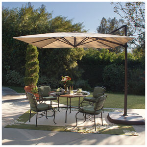 SimplyShade Bali 10' Square Cantilever Umbrella in Sunbrella Fabric - Antique Beige, Beige, hires