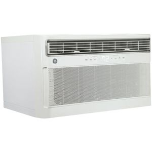 GE 12,000 BTU 230V Heat/Cool Smart Through-the-Wall Air Conditioner with Inverter, 3 Fan Speeds & Remote Control - Soft Gray, , hires