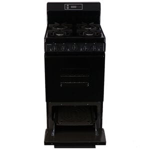 Premier 20 in. 2.4 cu. ft. Gas Range with 4 Sealed Burners - Black, Black, hires