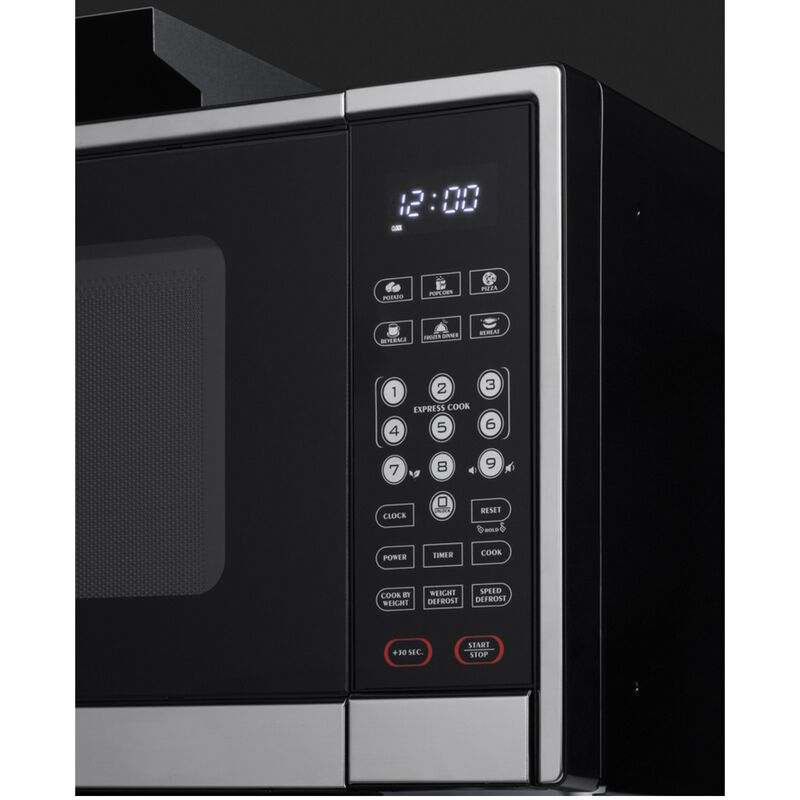 Summit 24 in. 1.2 cu. ft. 1000W Built-In Microwave - Stainless Steel (Trim Kit Included), , hires