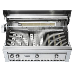 Lynx Professional 42 in. 4-Burner Natural Gas Grill with Rotisserie & Smoker Box - Stainless Steel, , hires