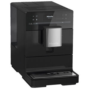 Miele CM 5310 Silence Countertop Coffee Machine with AromaticSystem, OneTouch for 2 Convenient Cleaning and Maintenance Programs - Obsidian Black, Black, hires