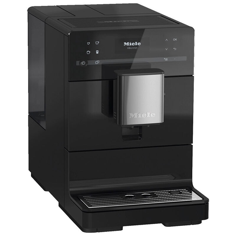 Miele CM 5310 Silence Countertop Coffee Machine with AromaticSystem, OneTouch for 2 Convenient Cleaning and Maintenance Programs - Obsidian Black, Black, hires
