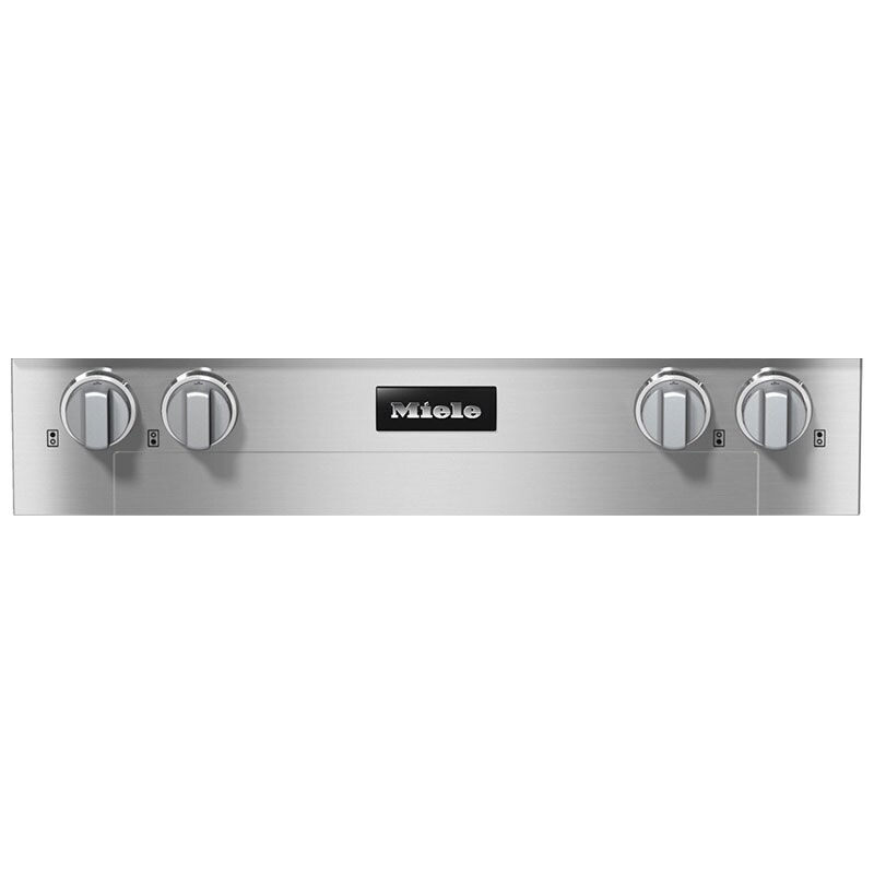 Miele Professional Series 30 in. 4-Burner Natural Gas Rangetop with Simmer Burner & Power Burner - Clean Steel, , hires