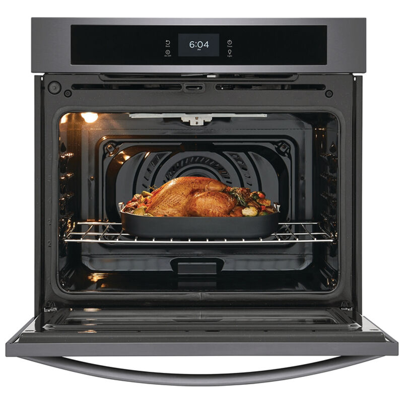 Frigidaire 30" 5.3 Cu. Ft. Electric Wall Oven with Standard Convection & Self Clean - Black Stainless Steel, Black Stainless Steel, hires