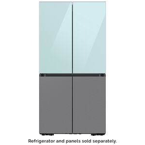 Samsung BESPOKE 4-Door Flex Top Panel for Refrigerators - Morning Blue Glass, , hires