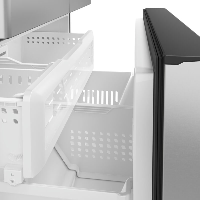 Cafe 36 in. 23.1 cu. ft. Smart Counter Depth French Door Refrigerator with Internal Water Dispenser - Stainless Steel, Stainless Steel, hires