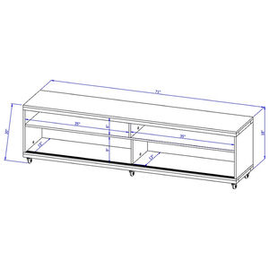 Manhattan Comfort Utopia 70" TV Stand - White Matte, , hires