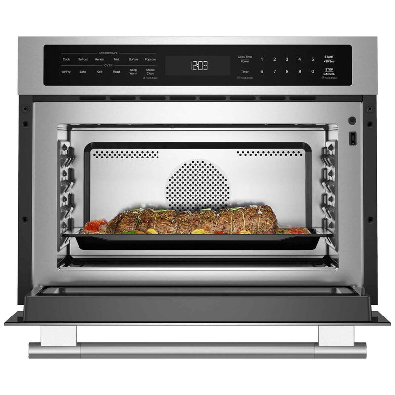 KitchenAid 24 in. 1.8 cu. ft. 1000W Built-In Microwave with Convection Cooking - Stainless Steel with PrintShield Finish, , hires