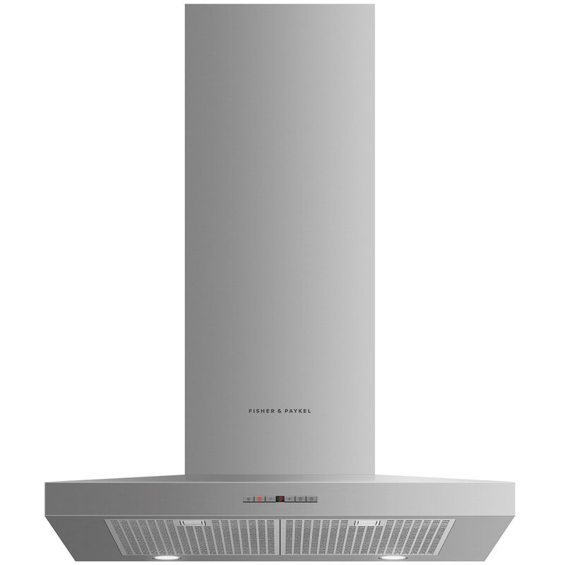 Fisher & Paykel Series 7 30 in. Chimney Style Range Hood with 4 Speed Settings, 600 CFM & 2 LED Lights - Stainless Steel, , hires